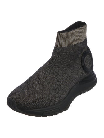 Salvatore Ferragamo Horsebit Accent Sock Sneakers