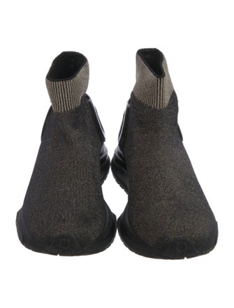 Salvatore Ferragamo Horsebit Accent Sock Sneakers