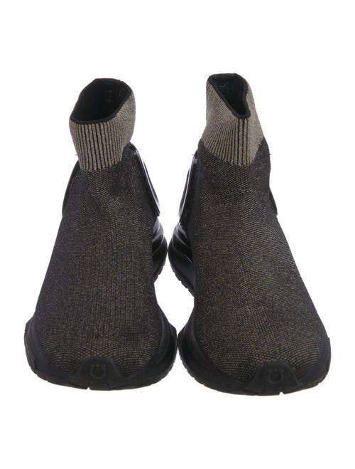 Salvatore Ferragamo Horsebit Accent Sock Sneakers