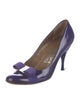 Salvatore Ferragamo Vara Bow Accent Patent Leather Pumps