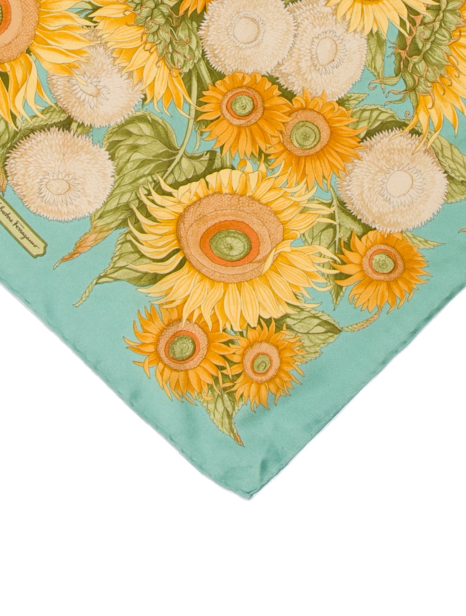 Salvatore Ferragamo Silk Floral Print Scarf