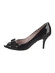 Salvatore Ferragamo Vara Bow Accent Patent Leather Pumps