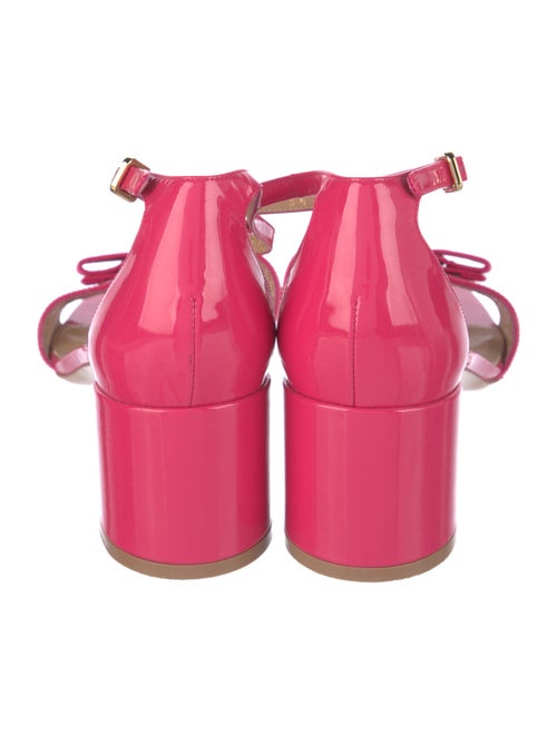 Salvatore Ferragamo Vara Bow Accent Patent Leather Sandals