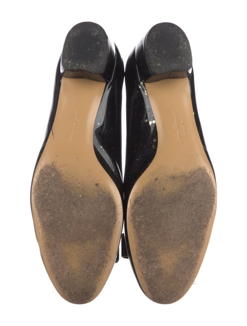 Salvatore Ferragamo Vara Bow Accent Patent Leather Flats