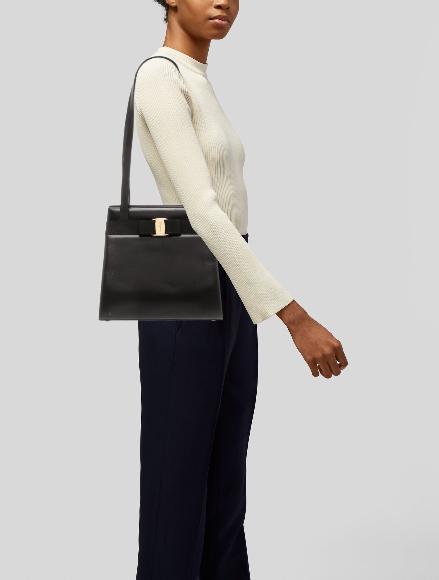 Salvatore Ferragamo Vara Bow Shoulder Bag