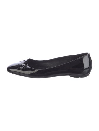 Salvatore Ferragamo Patent Leather Ballet Flats