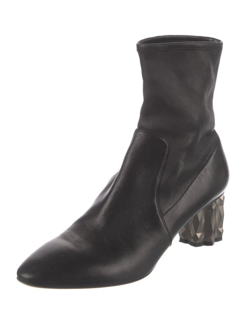 Salvatore Ferragamo Leather Sock Boots
