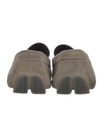 Salvatore Ferragamo Gancini Logo Suede Drivers