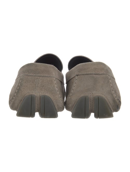 Salvatore Ferragamo Gancini Logo Suede Drivers