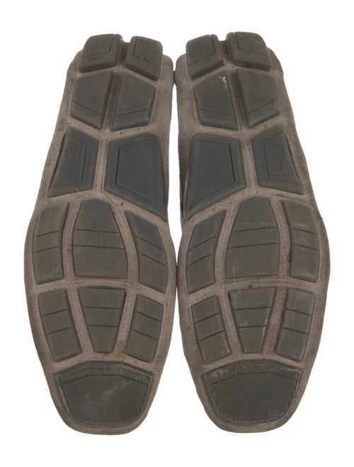 Salvatore Ferragamo Gancini Logo Suede Drivers