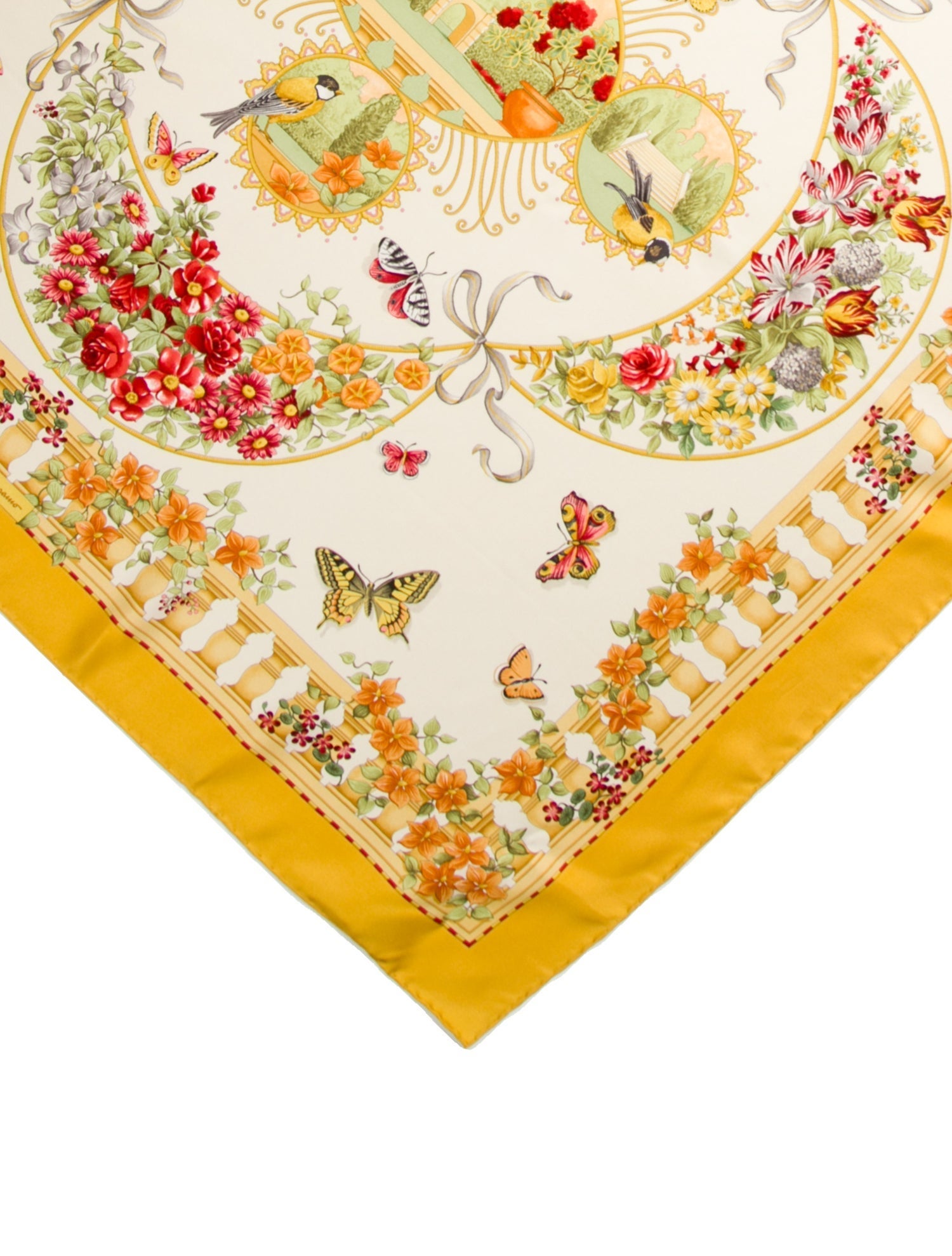 Salvatore Ferragamo Silk Printed Scarf