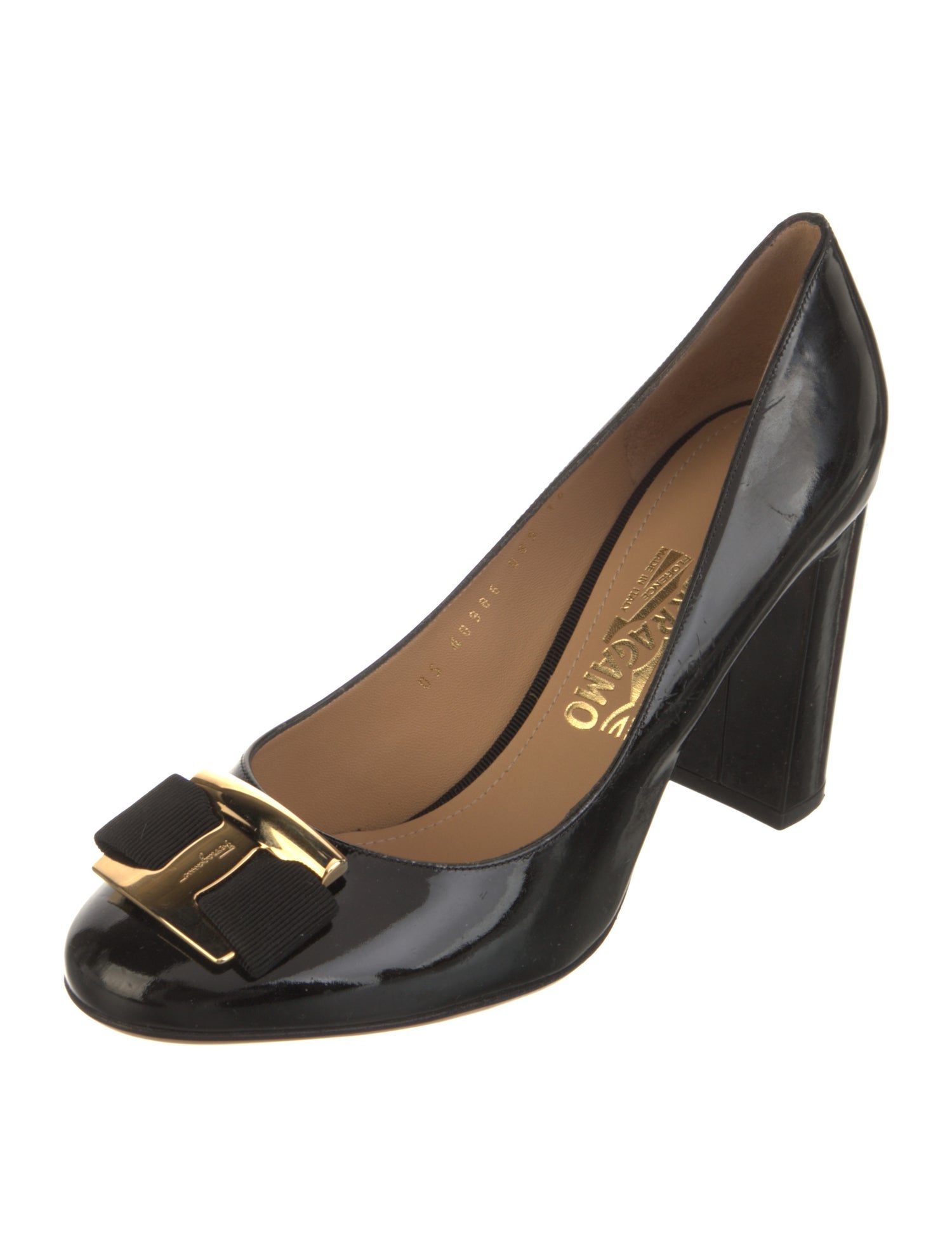 Salvatore Ferragamo Patent Leather Pumps