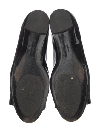 Salvatore Ferragamo Vara Bow Accent Patent Leather Ballet Flats
