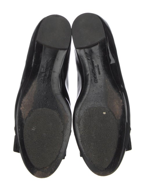 Salvatore Ferragamo Vara Bow Accent Patent Leather Ballet Flats