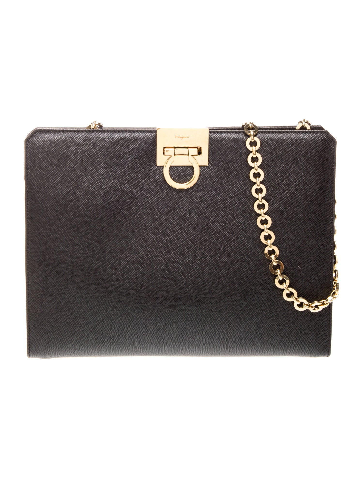 Salvatore Ferragamo Leather Shoulder Bag Vintage