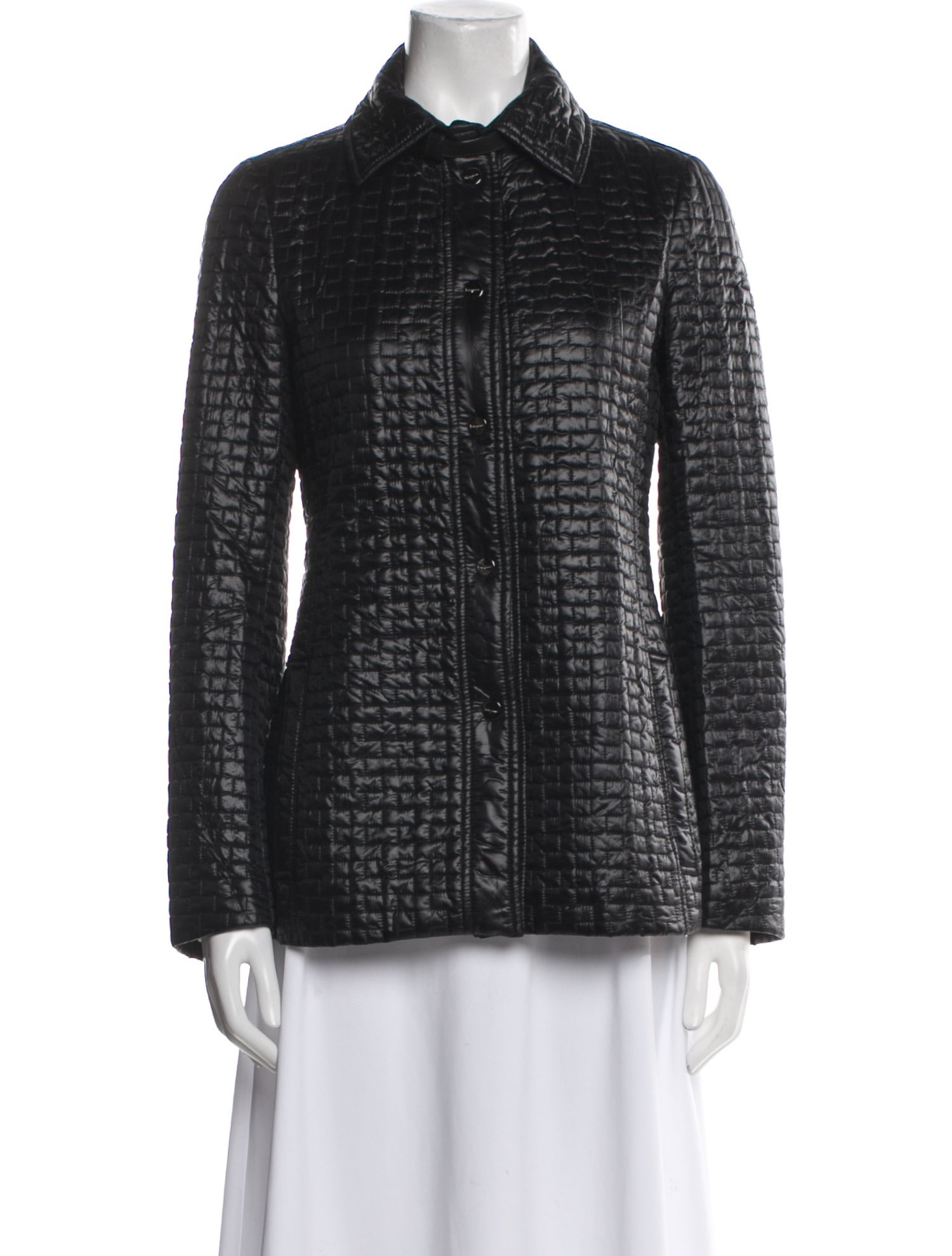 Salvatore Ferragamo Nylon Tweed Pattern Evening Jacket