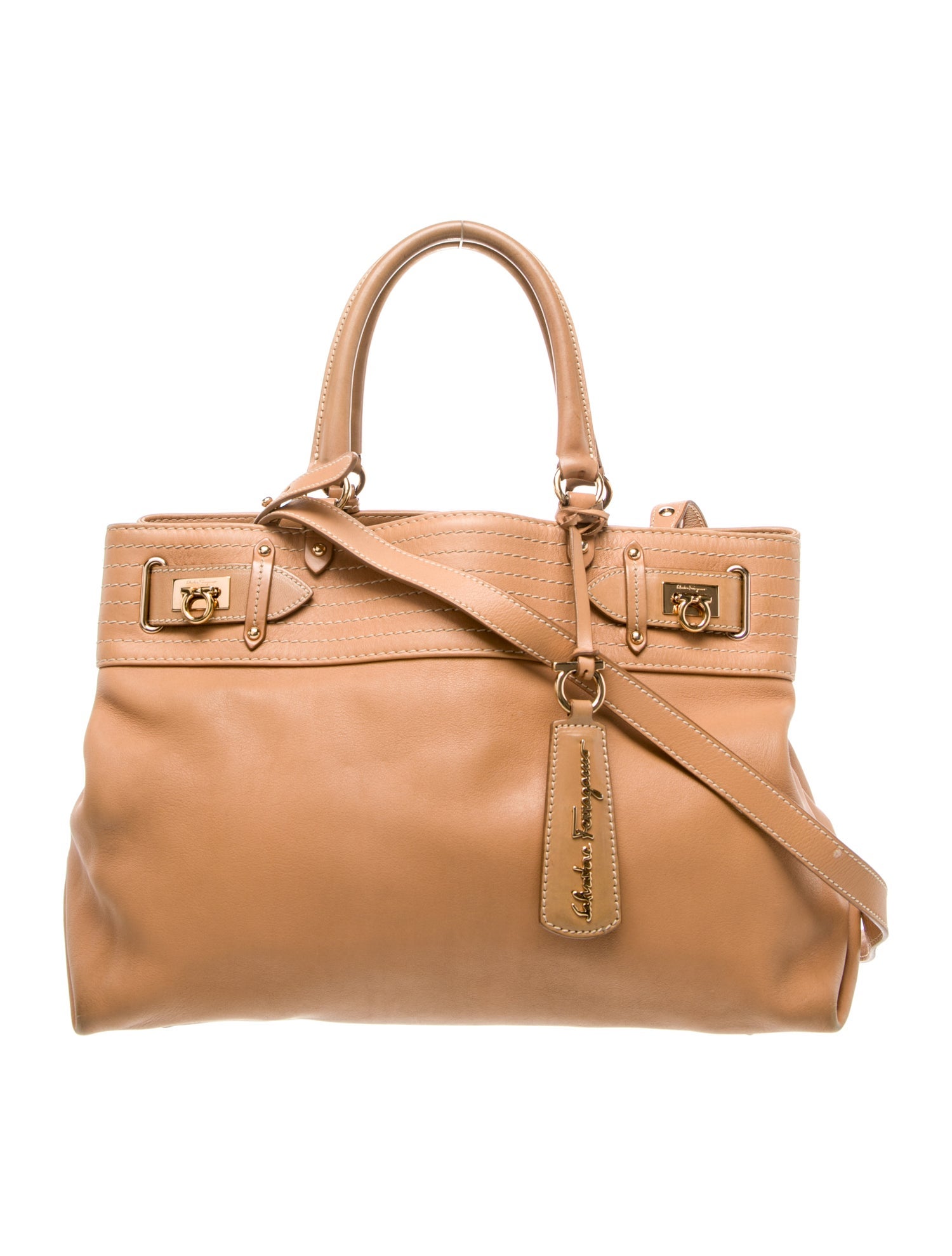 Salvatore Ferragamo Gancini Top Handle Bag