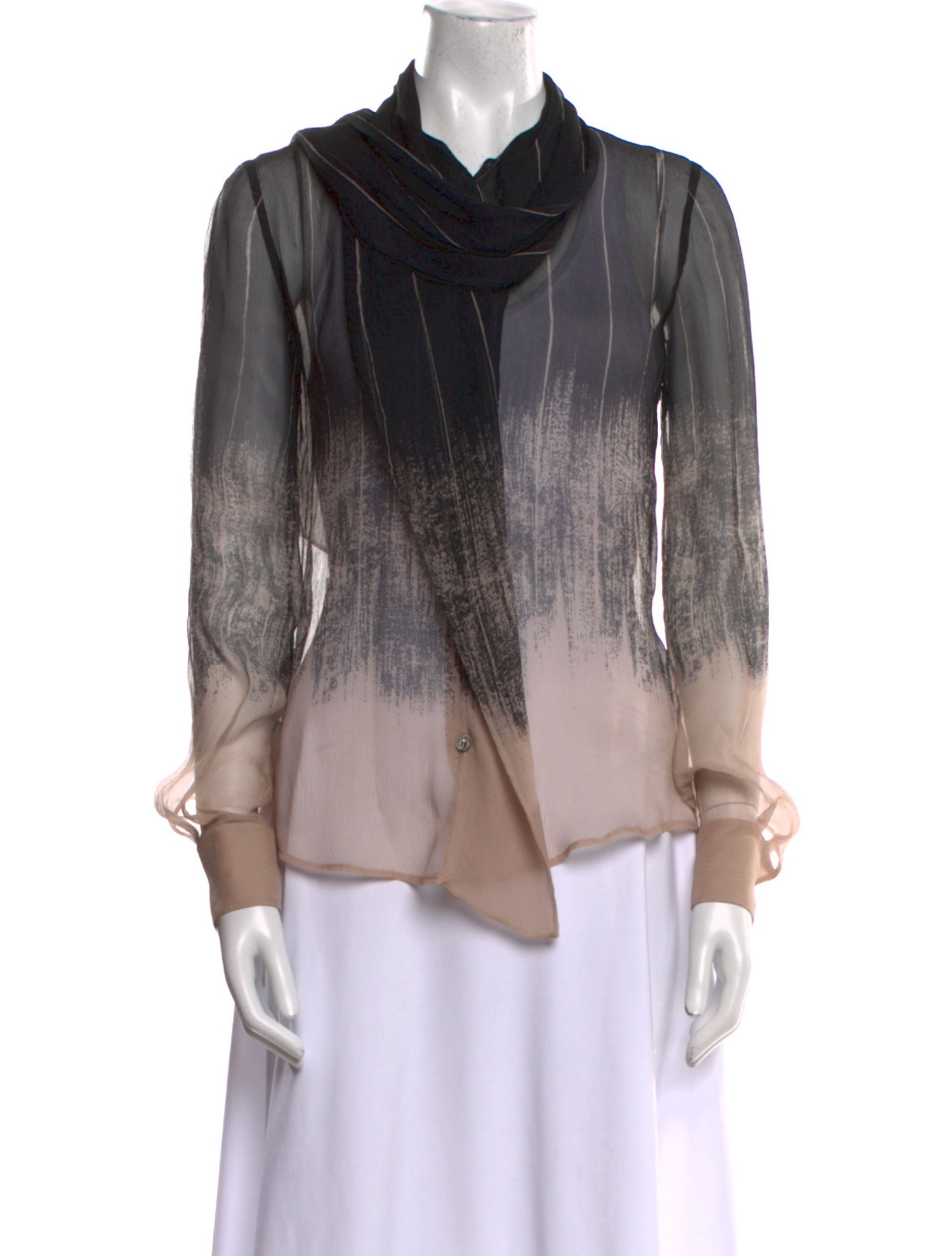 Salvatore Ferragamo Silk Printed Blouse