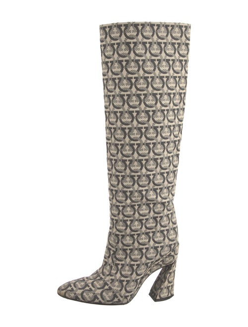 Salvatore Ferragamo Canvas Patterned Boots