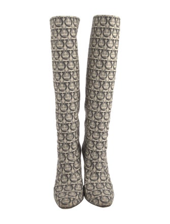 Salvatore Ferragamo Canvas Patterned Boots