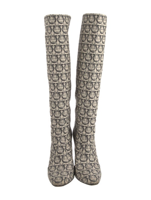 Salvatore Ferragamo Canvas Patterned Boots