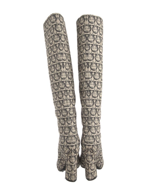 Salvatore Ferragamo Canvas Patterned Boots