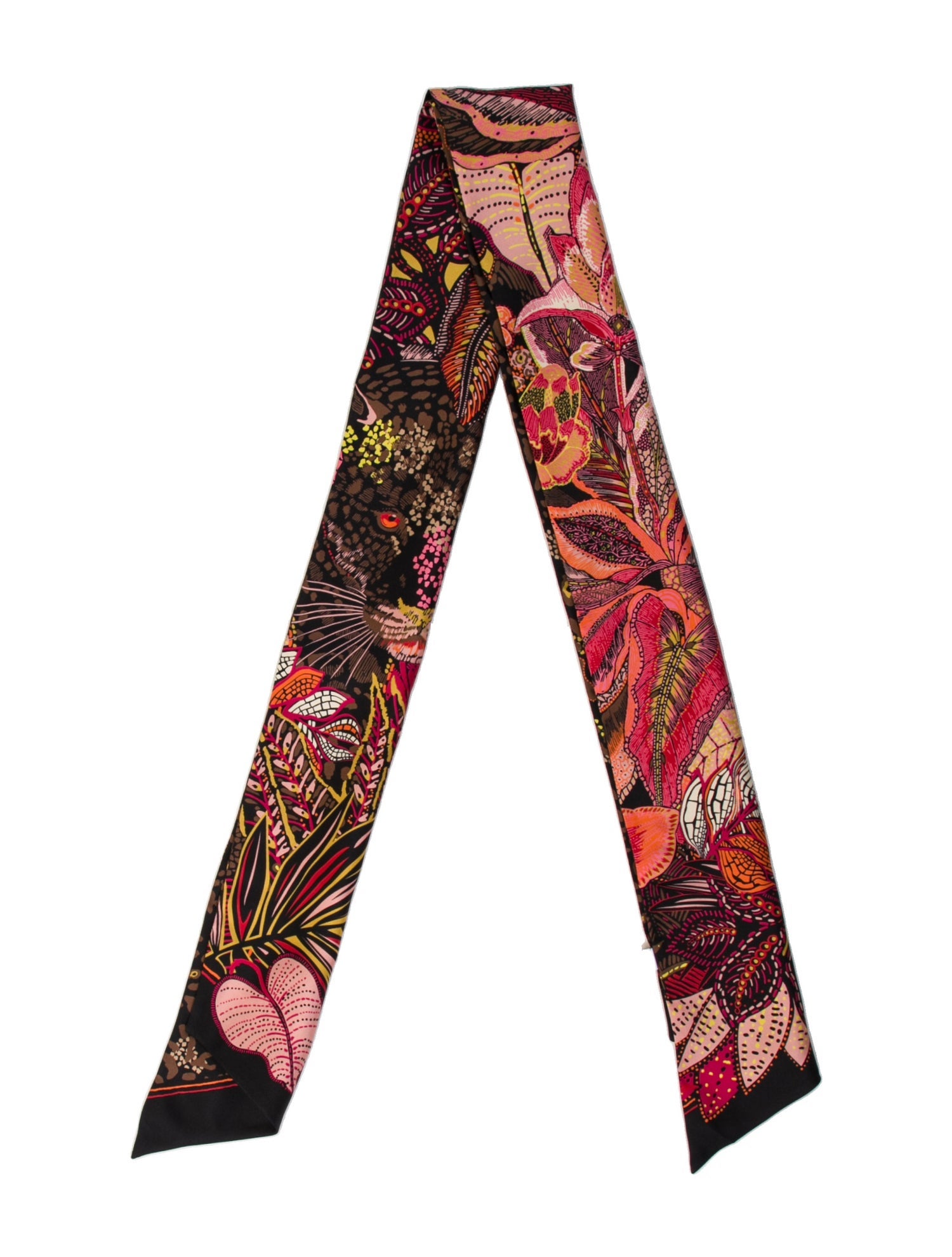 Salvatore Ferragamo Silk Animal Print Scarf