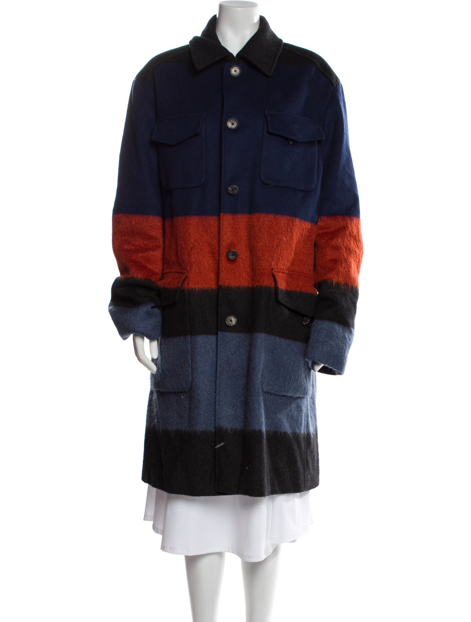 Salvatore Ferragamo Colorblock Pattern Jacket