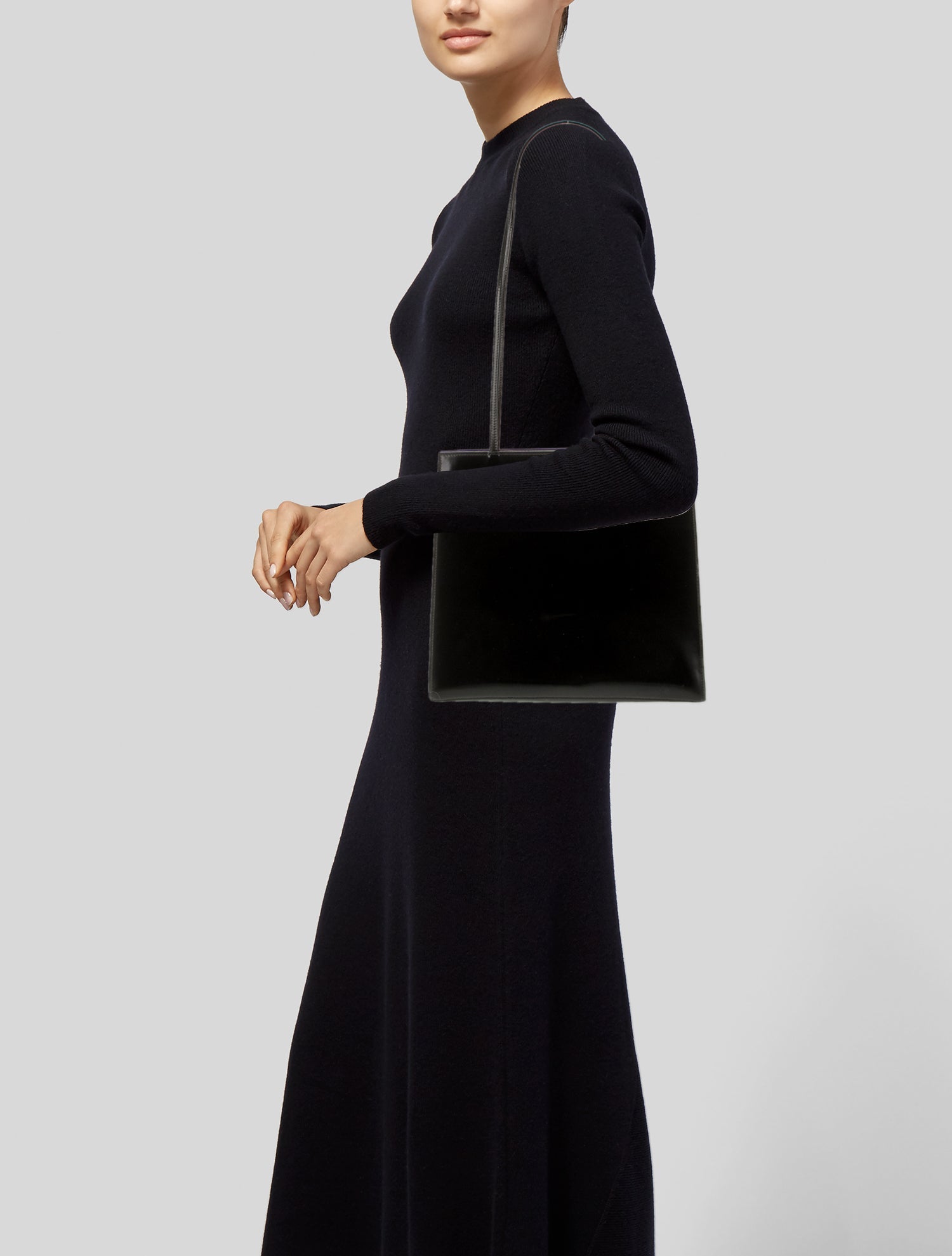 Salvatore Ferragamo Patent Leather Shoulder Bag