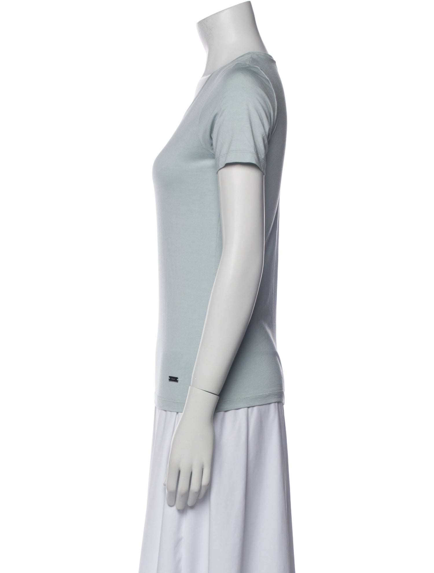 Salvatore Ferragamo Scoop Neck Short Sleeve T-Shirt