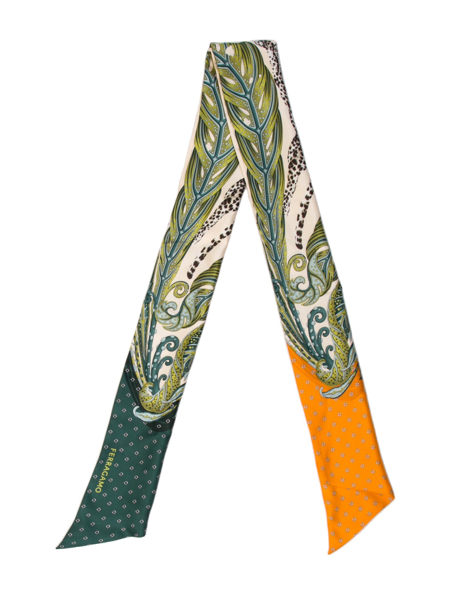 Salvatore Ferragamo Silk Printed Scarf