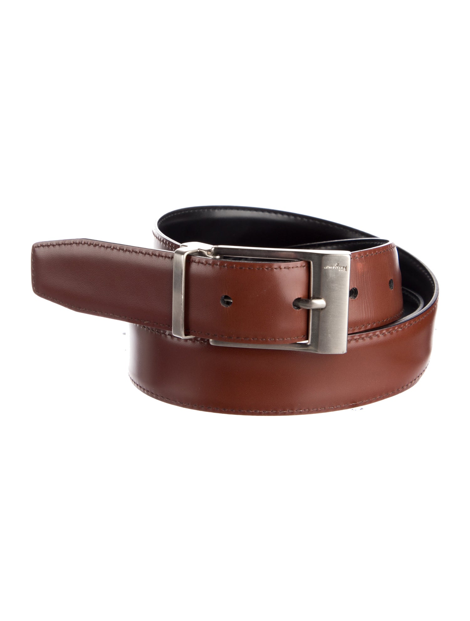 Salvatore Ferragamo Skinny Leather Belt