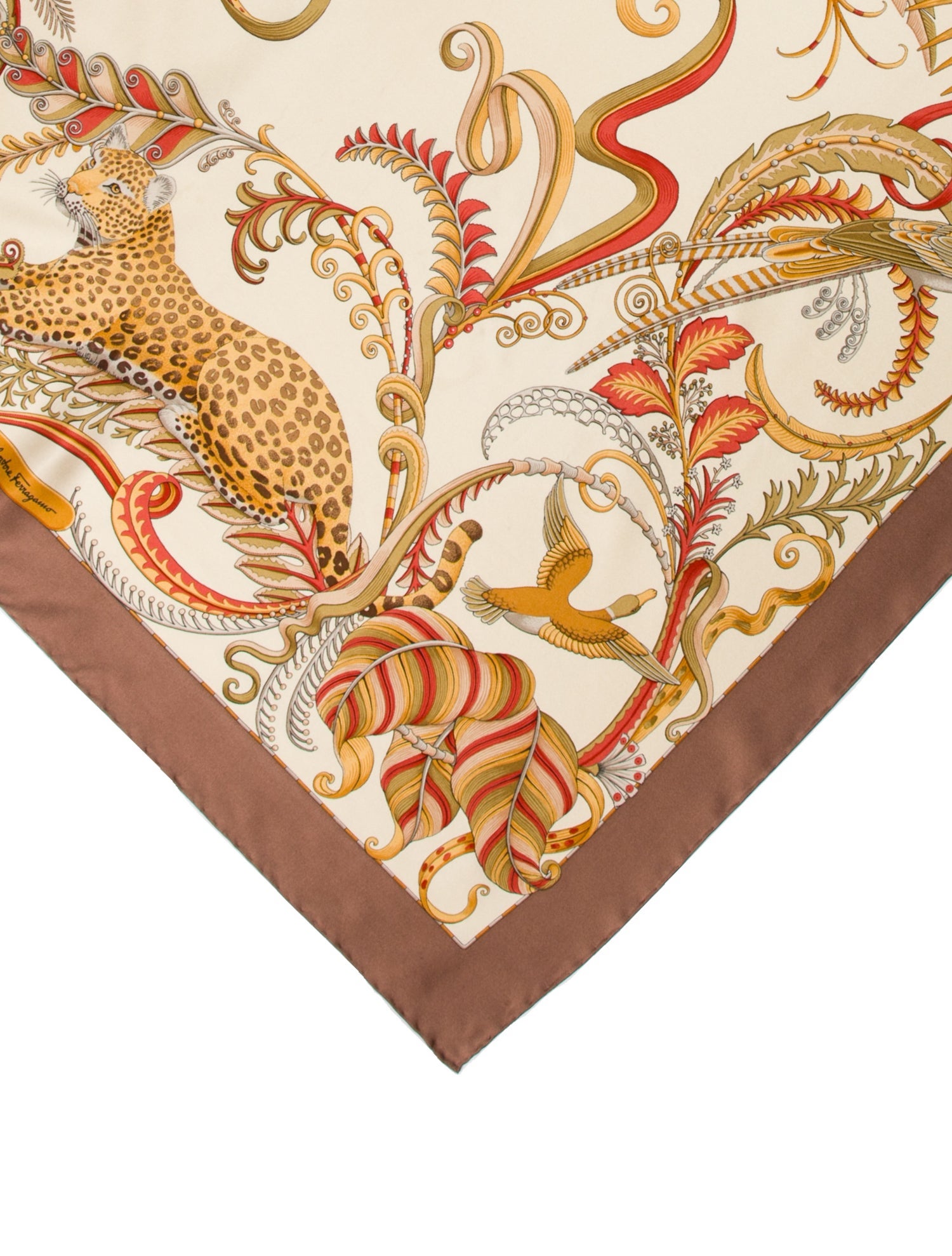 Salvatore Ferragamo Silk Printed Bandana