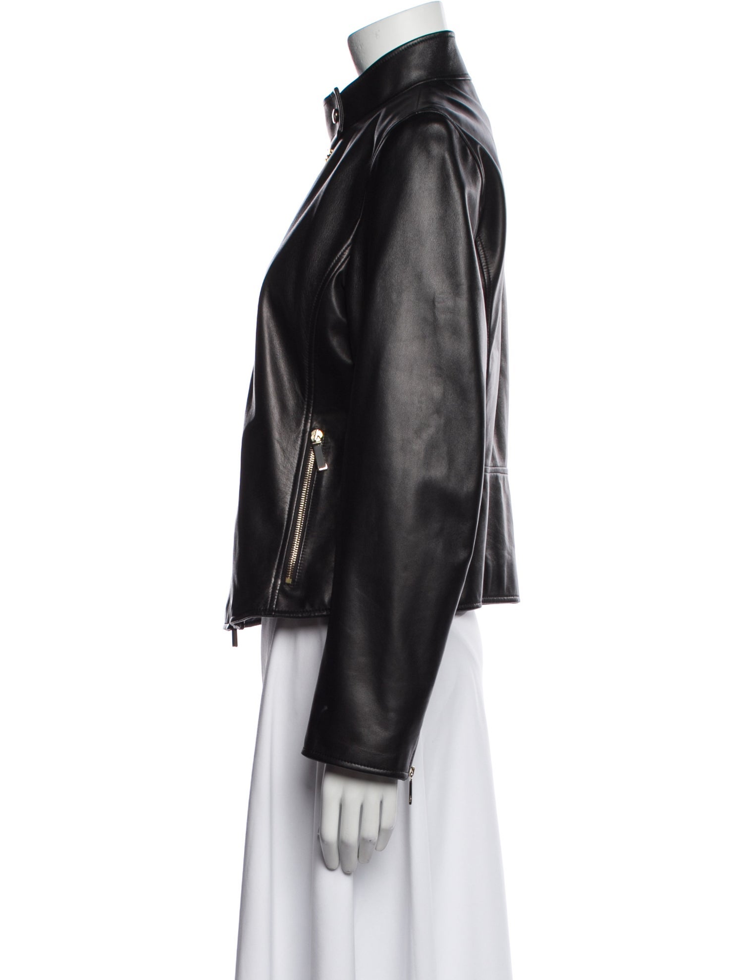 Salvatore Ferragamo Leather Biker Jacket
