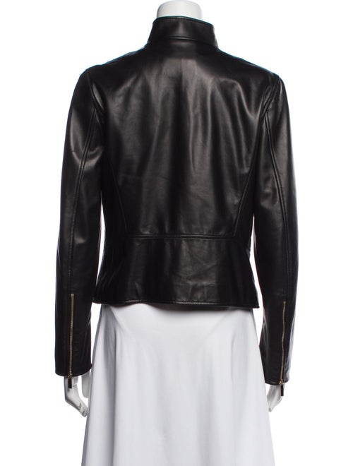 Salvatore Ferragamo Leather Biker Jacket