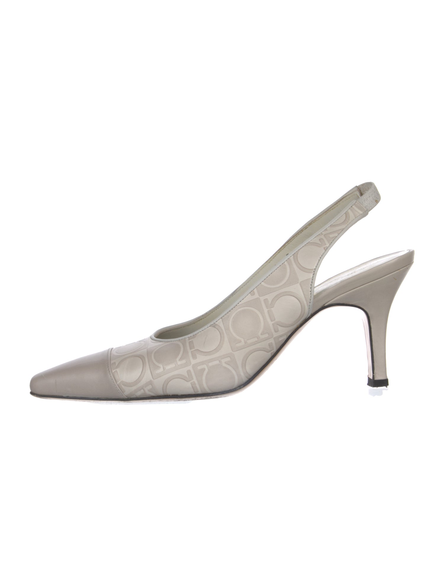 Salvatore Ferragamo Leather Slingback Pumps