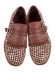 Salvatore Ferragamo Leather Patterned Monk Straps