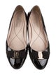 Salvatore Ferragamo Vara Bow Accent Patent Leather Ballet Flats