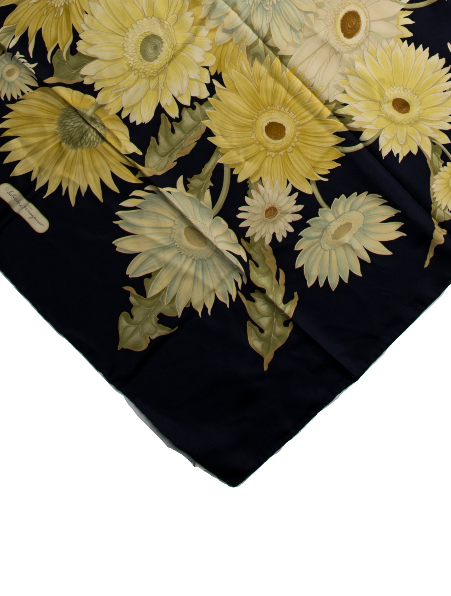 Salvatore Ferragamo Silk Floral Print Scarf