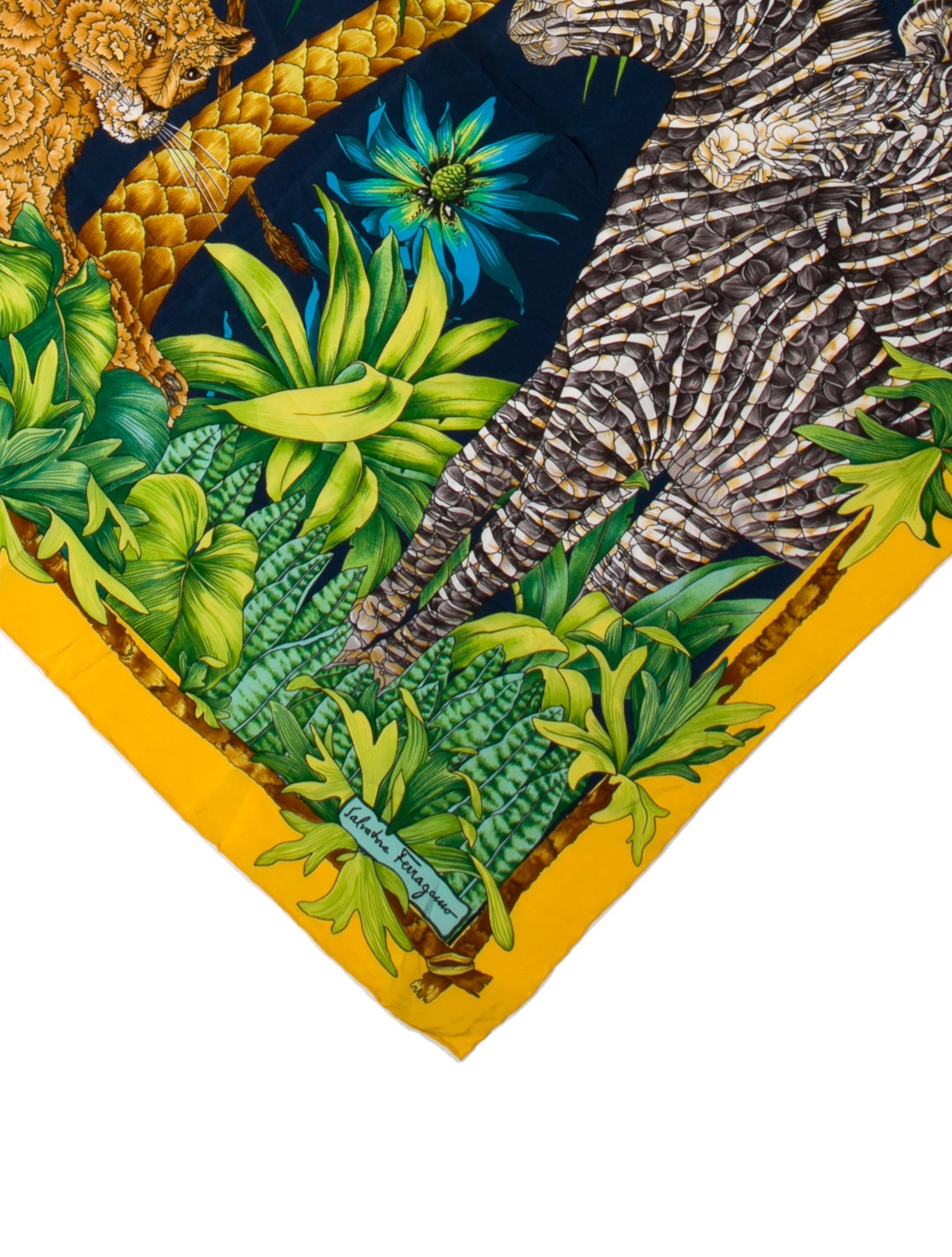 Salvatore Ferragamo Silk Printed Scarf