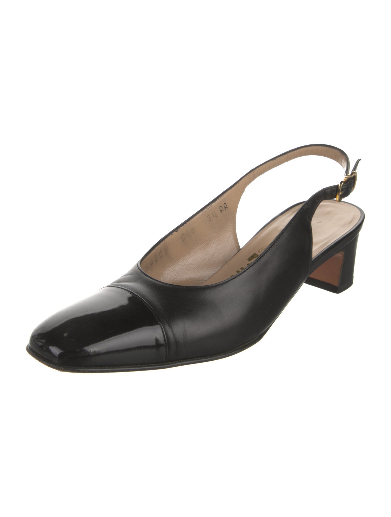 Salvatore Ferragamo Leather Slingback Pumps