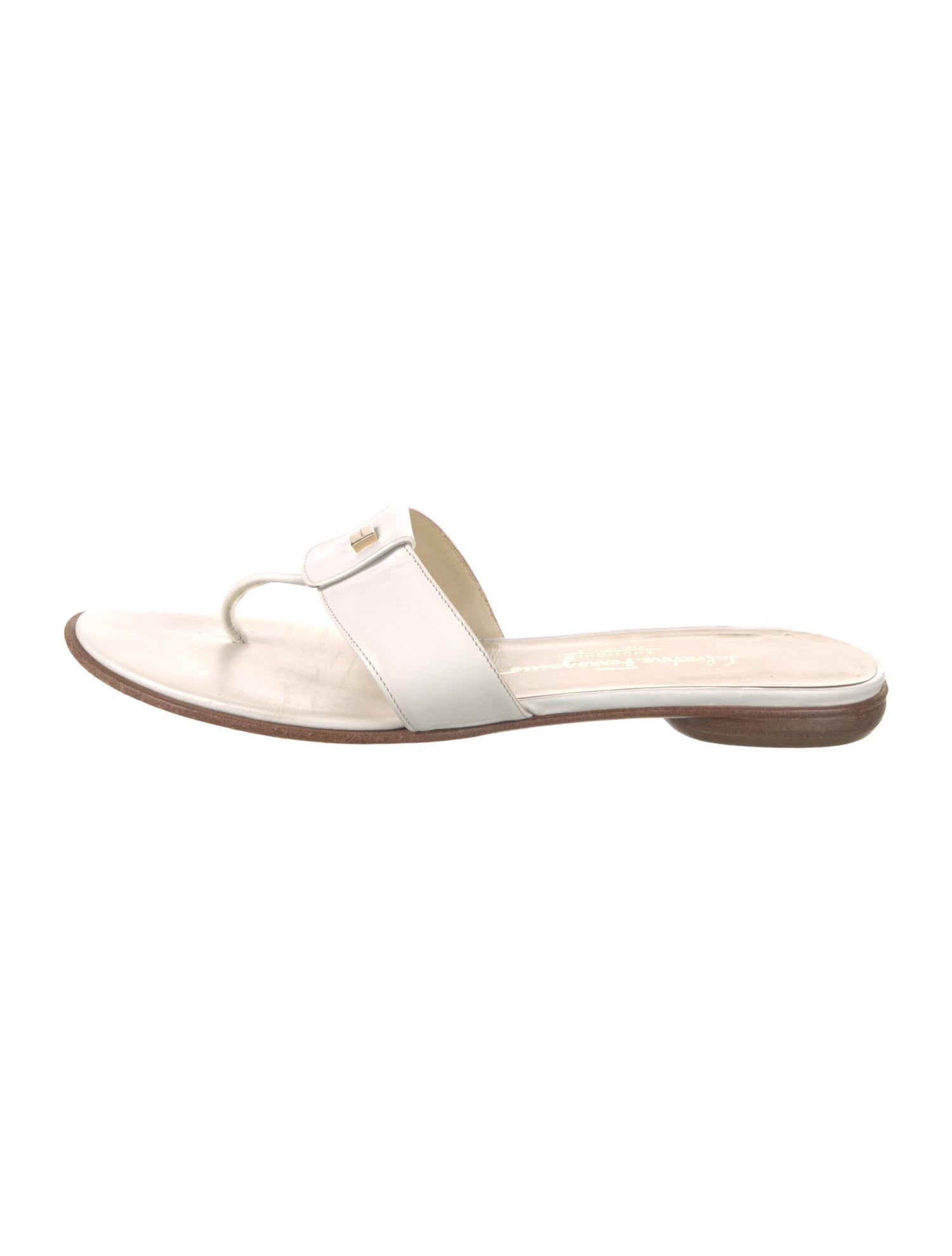 Salvatore Ferragamo Leather Slides