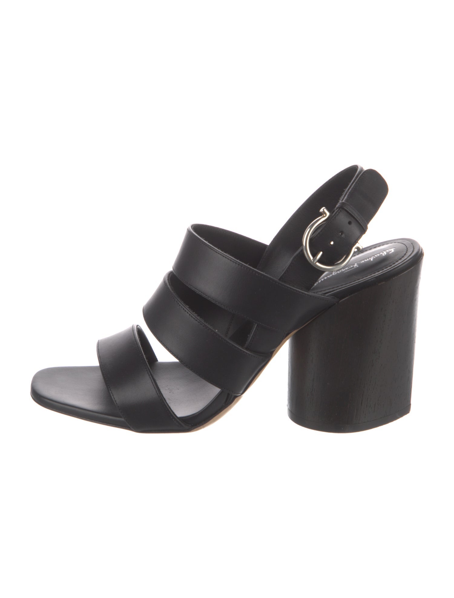 Salvatore Ferragamo Leather Slingback Sandals