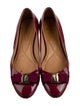Salvatore Ferragamo Vara Bow Accent Patent Leather Ballet Flats