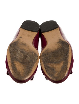 Salvatore Ferragamo Vara Bow Accent Patent Leather Ballet Flats