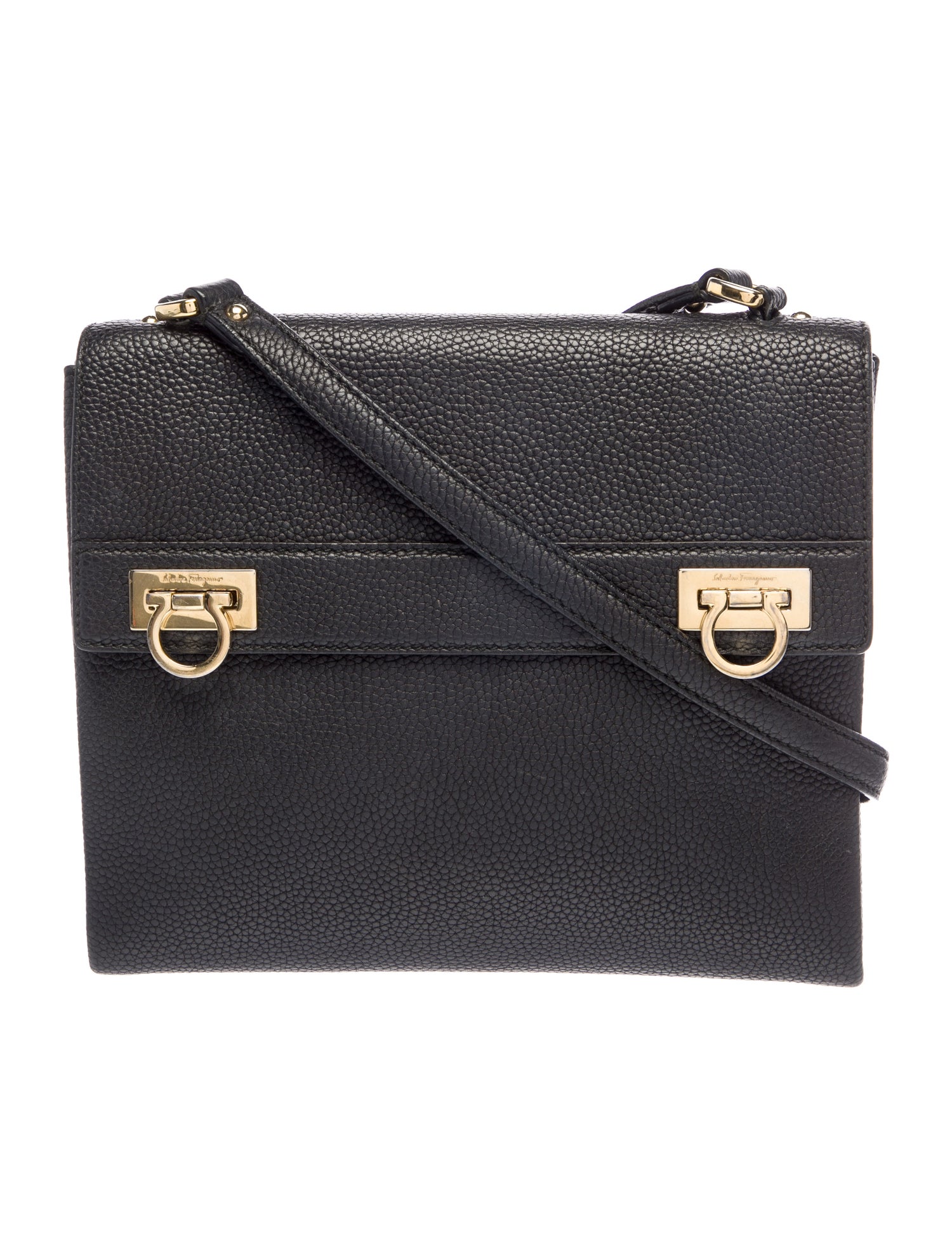 Salvatore Ferragamo Leather Messenger Bag