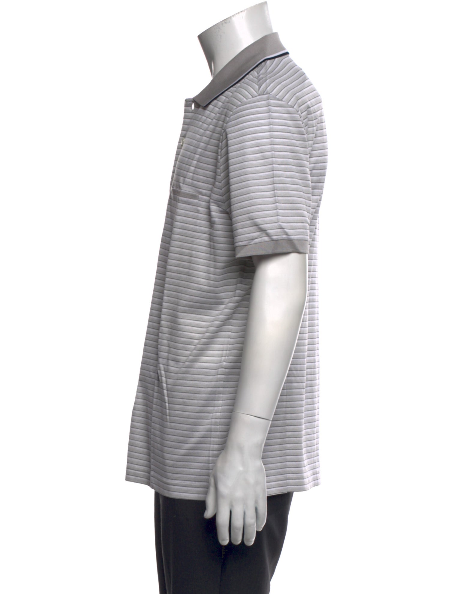 Salvatore Ferragamo Striped Short Sleeve Shirt