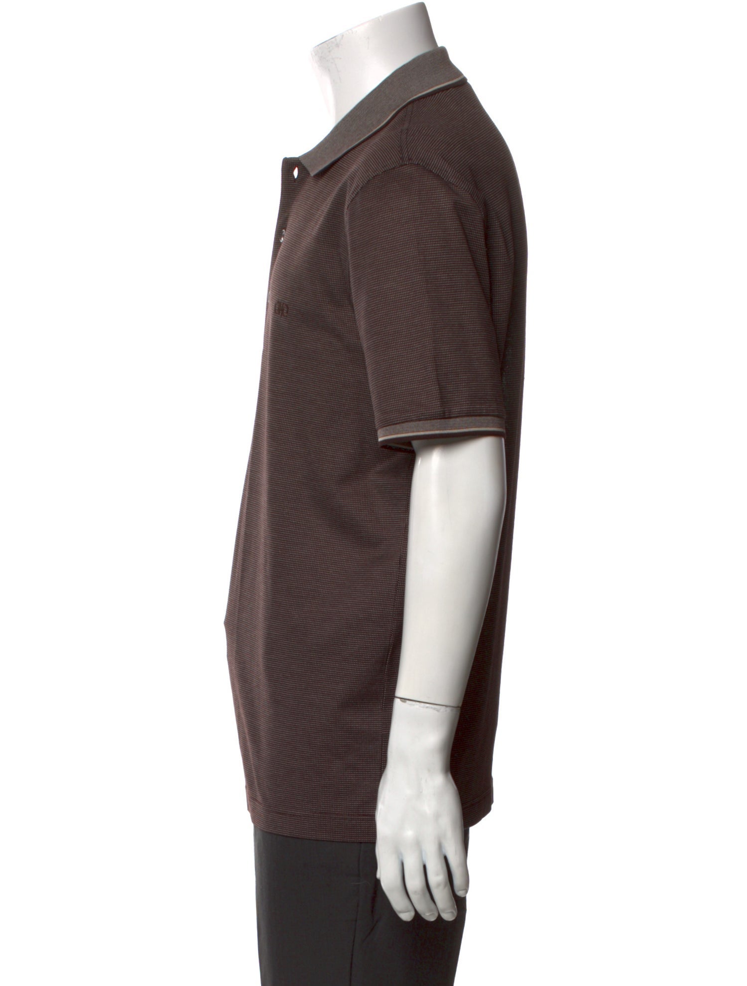 Salvatore Ferragamo Plaid Print Short Sleeve Shirt