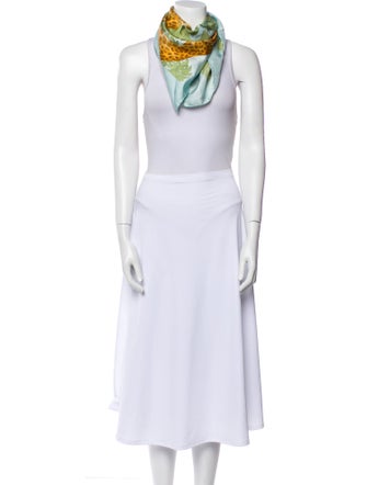 Salvatore Ferragamo Silk Animal Print Scarf