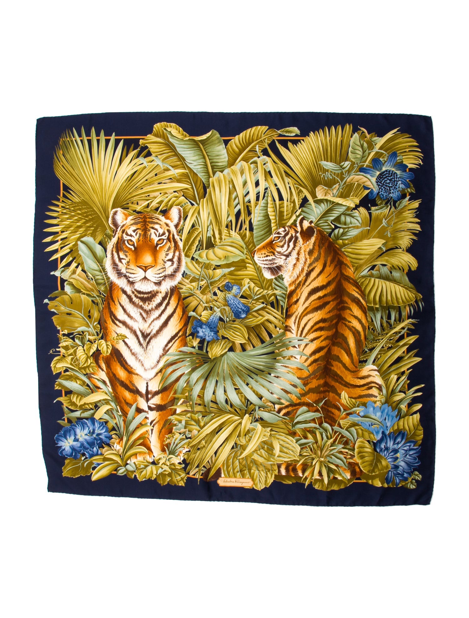 Salvatore Ferragamo Silk Printed Scarf